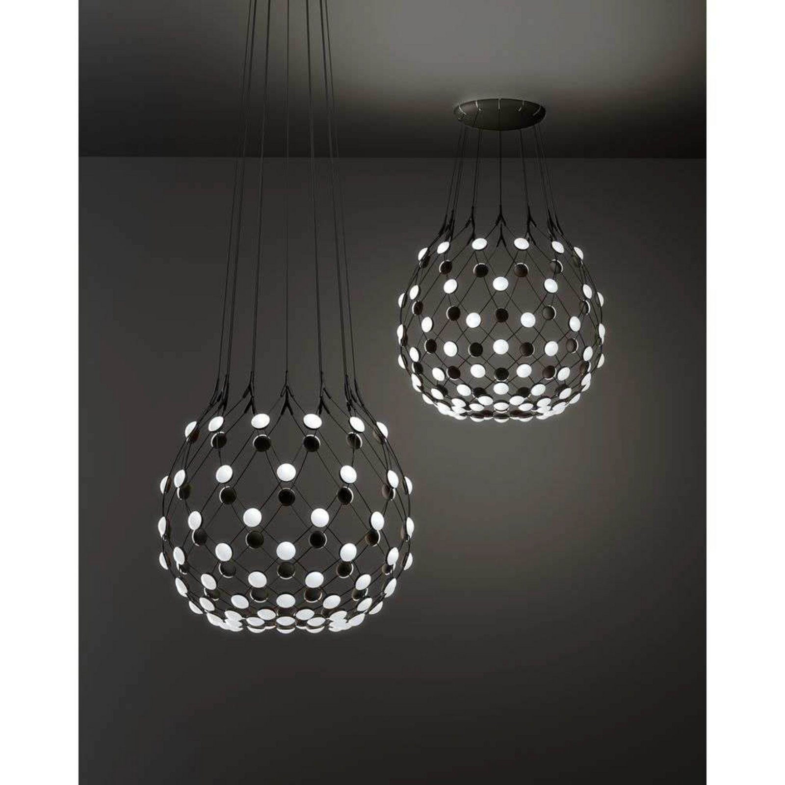 Lampada a sospensione Mesh Wireless Bluetooth, Ø 100 cm, 4 m - Luceplan