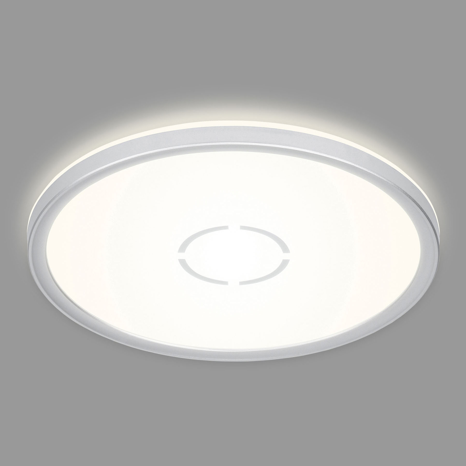 LED-taklampa Free, Ø 29 cm, silver