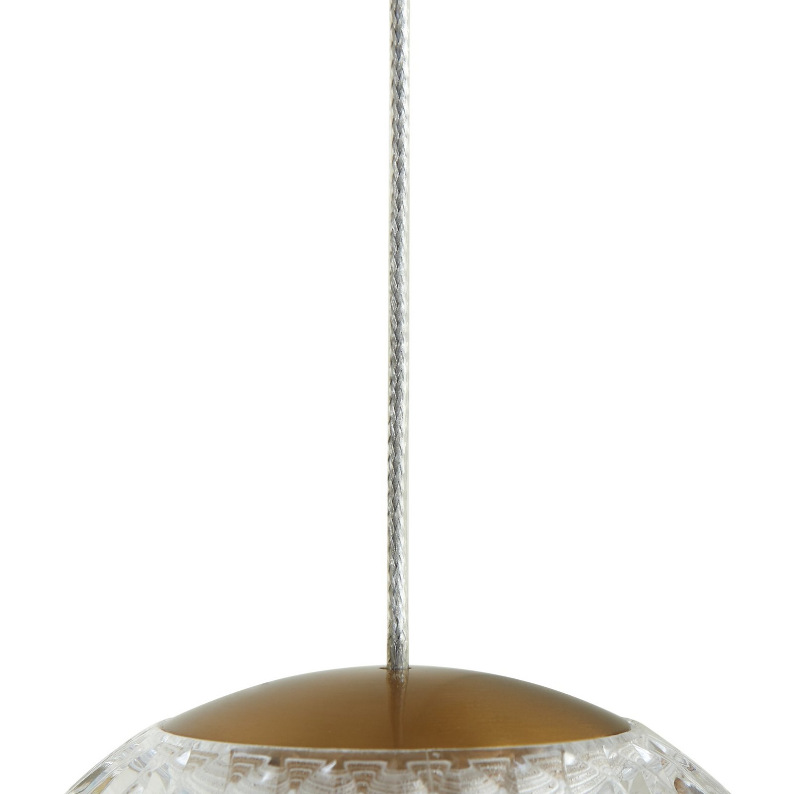 Ismenia LED-Hängeleuchte Ø 11 cm messing einflammig Acryl - Lucande