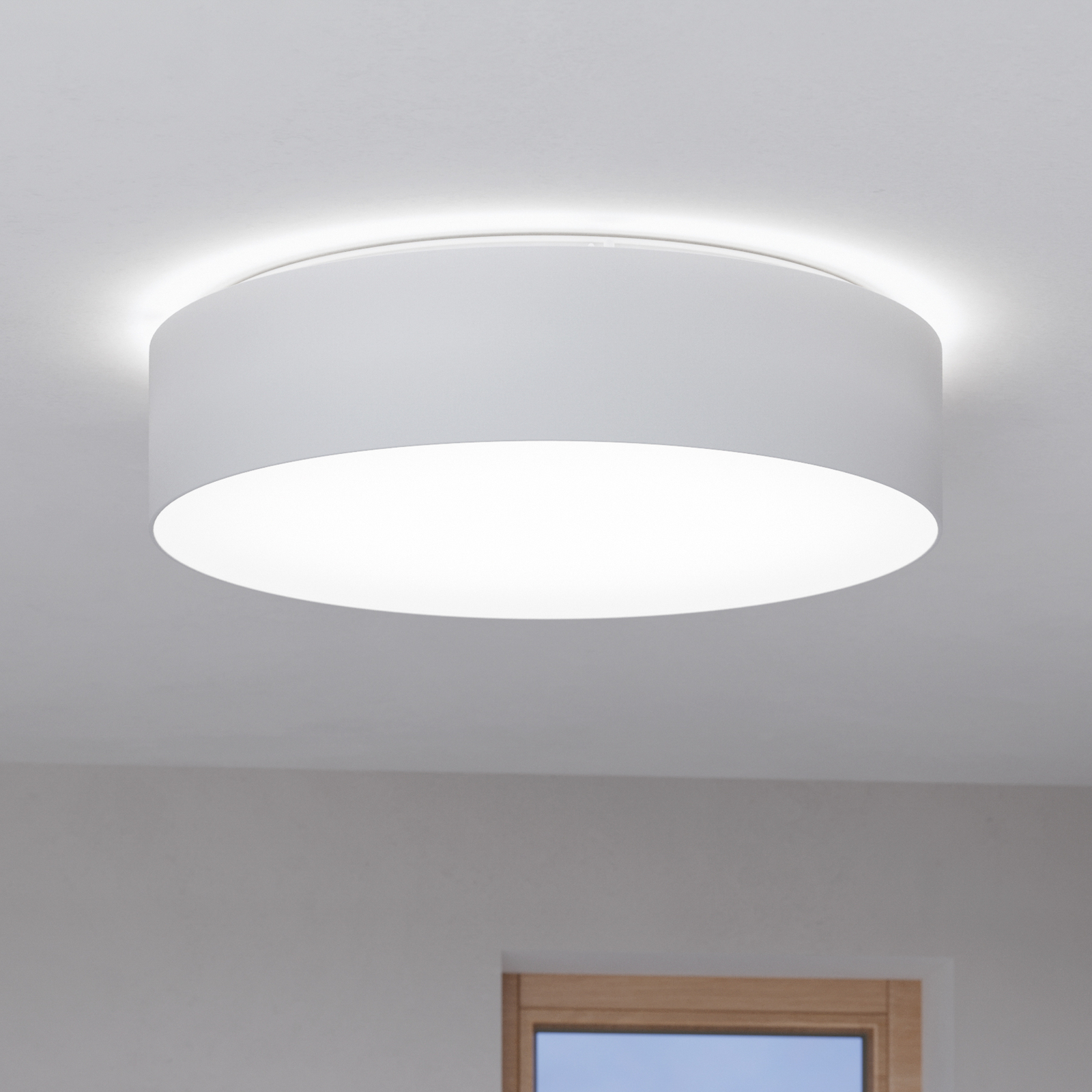 EGLO connect Romao-Z plafoniera LED, Ø57cm, bianco