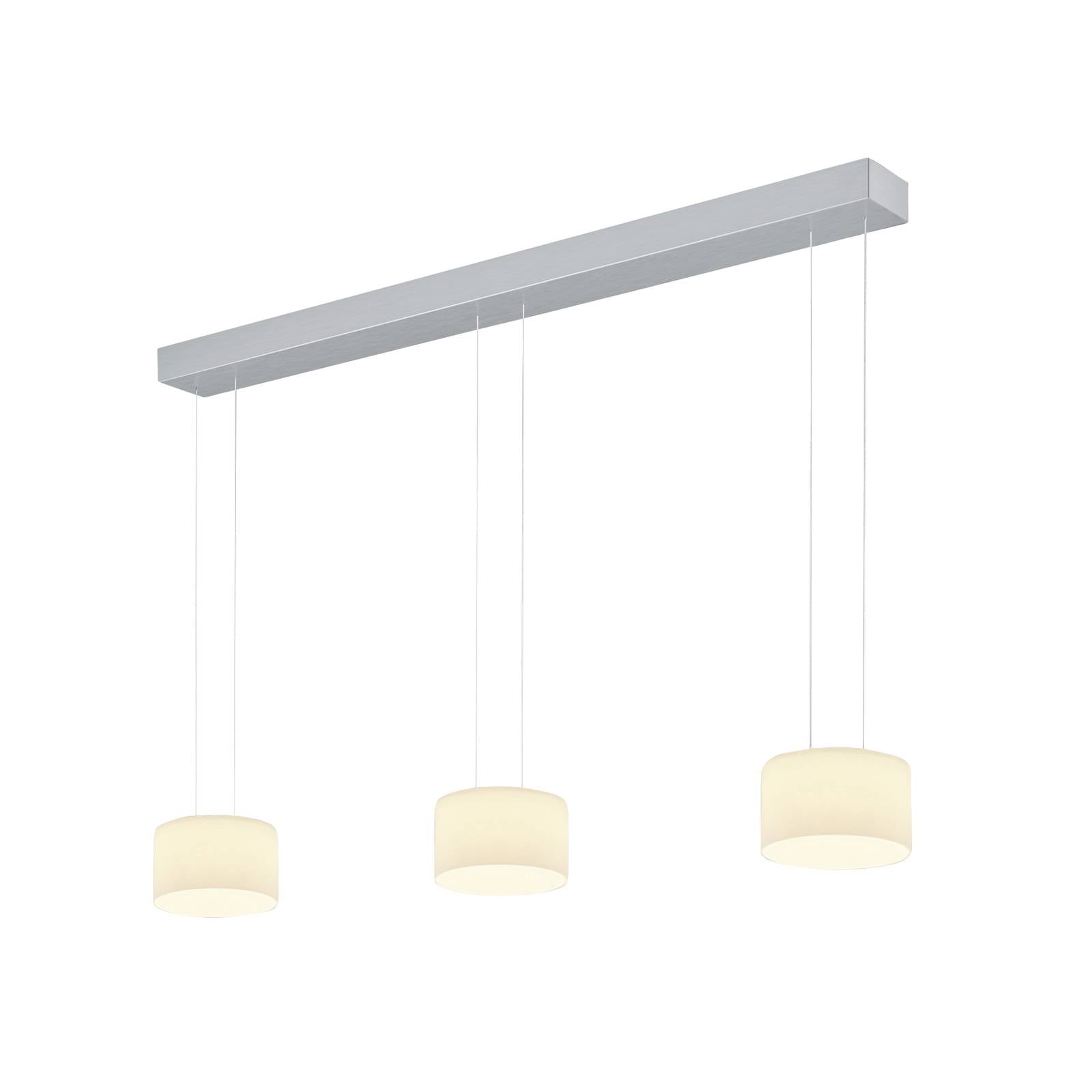 BANKAMP Grand Opal Pendel dreiflammig aluminium