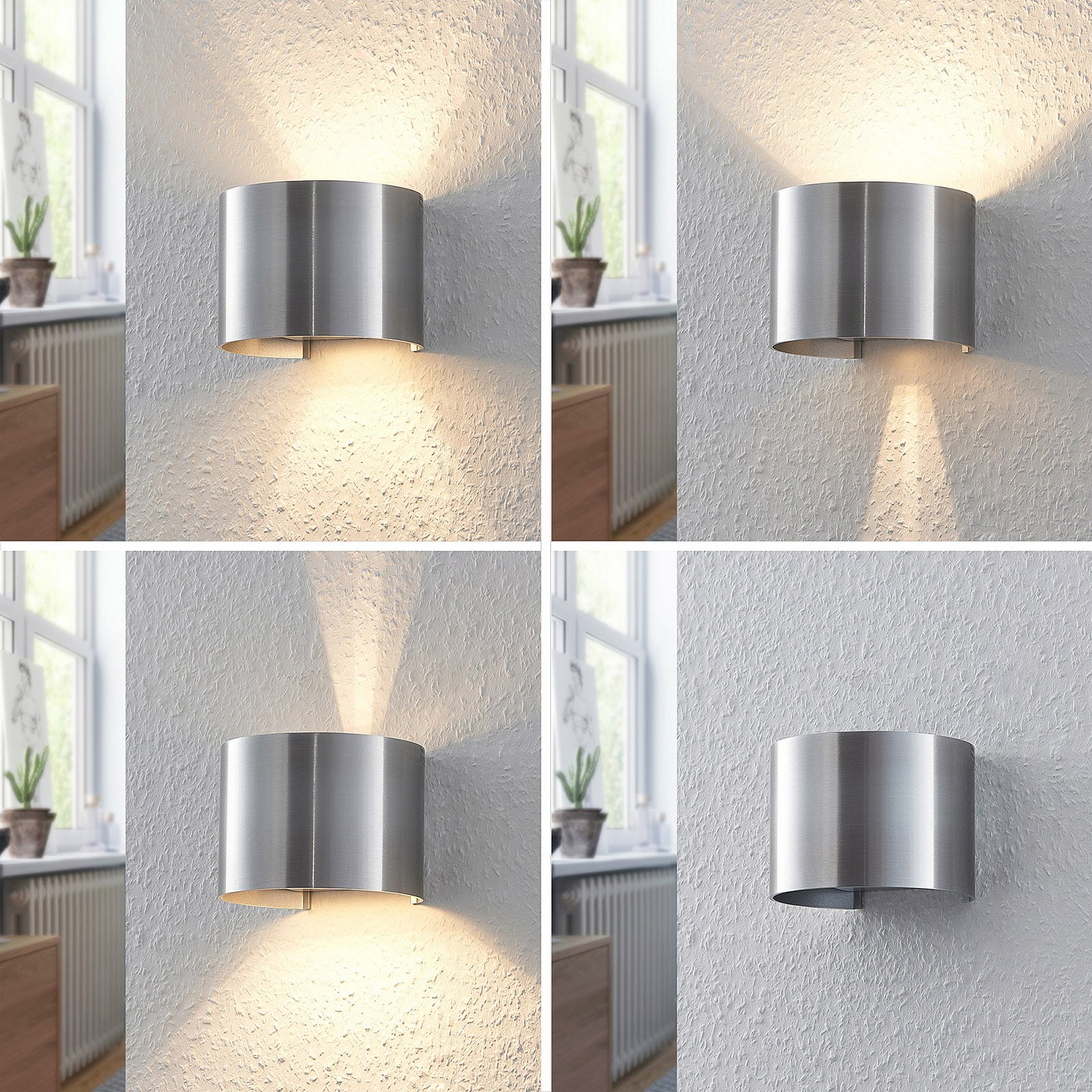 Zuzana Aplique de Pared Round Alu - Arcchio