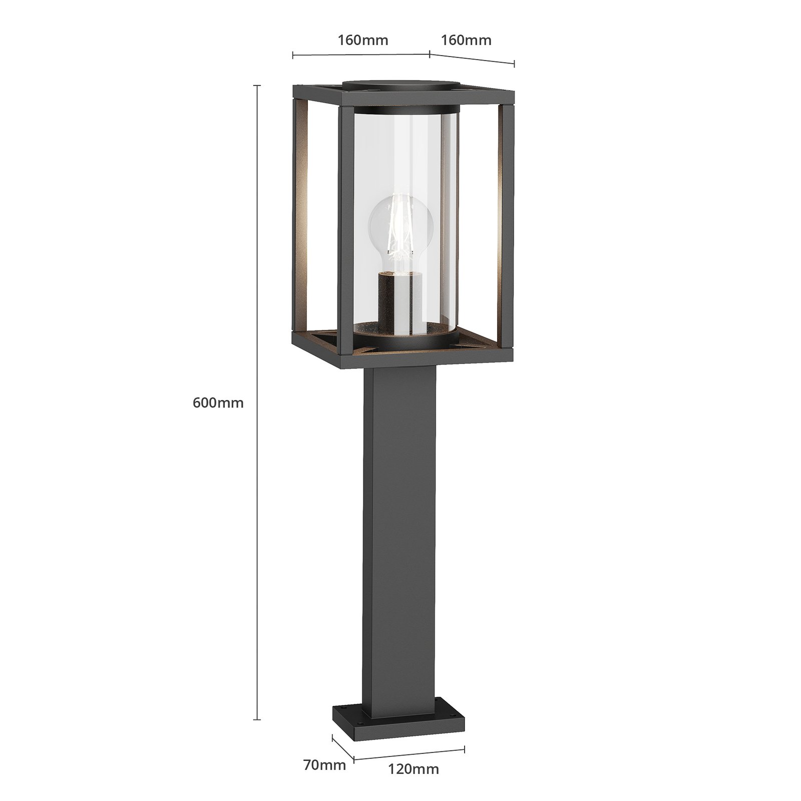 Ferda Tuinlamp H60 Graphite - Lucande