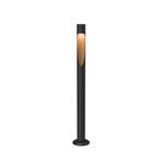 Louis Poulsen, borne lumineuse Flindt, 940 noir, pied 70 cm, 24 V