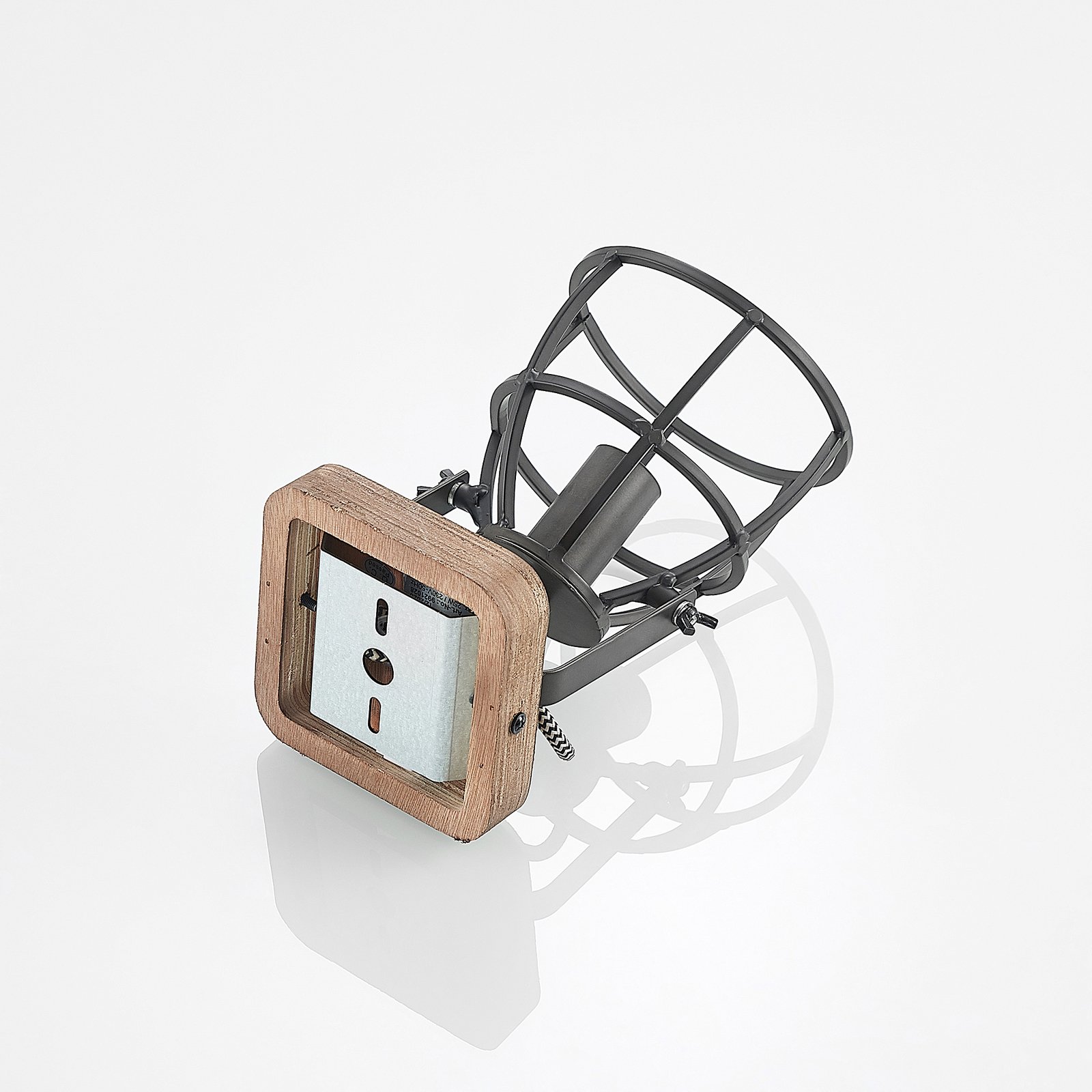 Rutger Wall Lamp Wood/Black - Lindby