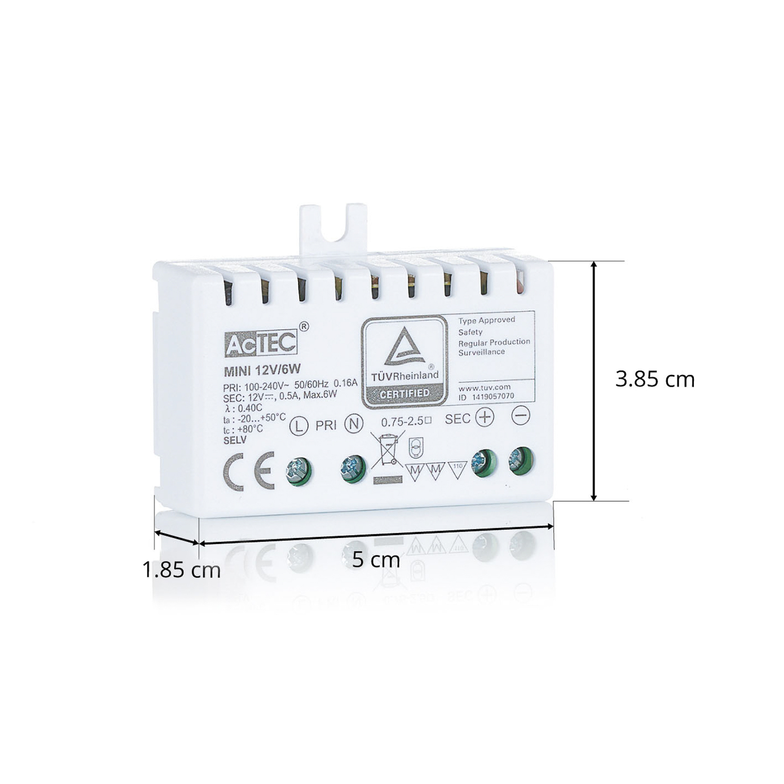 AcTEC Mini LED driver CV 12V, 6W, IP20