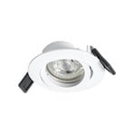 OSRAM Einbauspot, Ø 9 cm, weiß, Metall, GU10-LED, 2.700 K