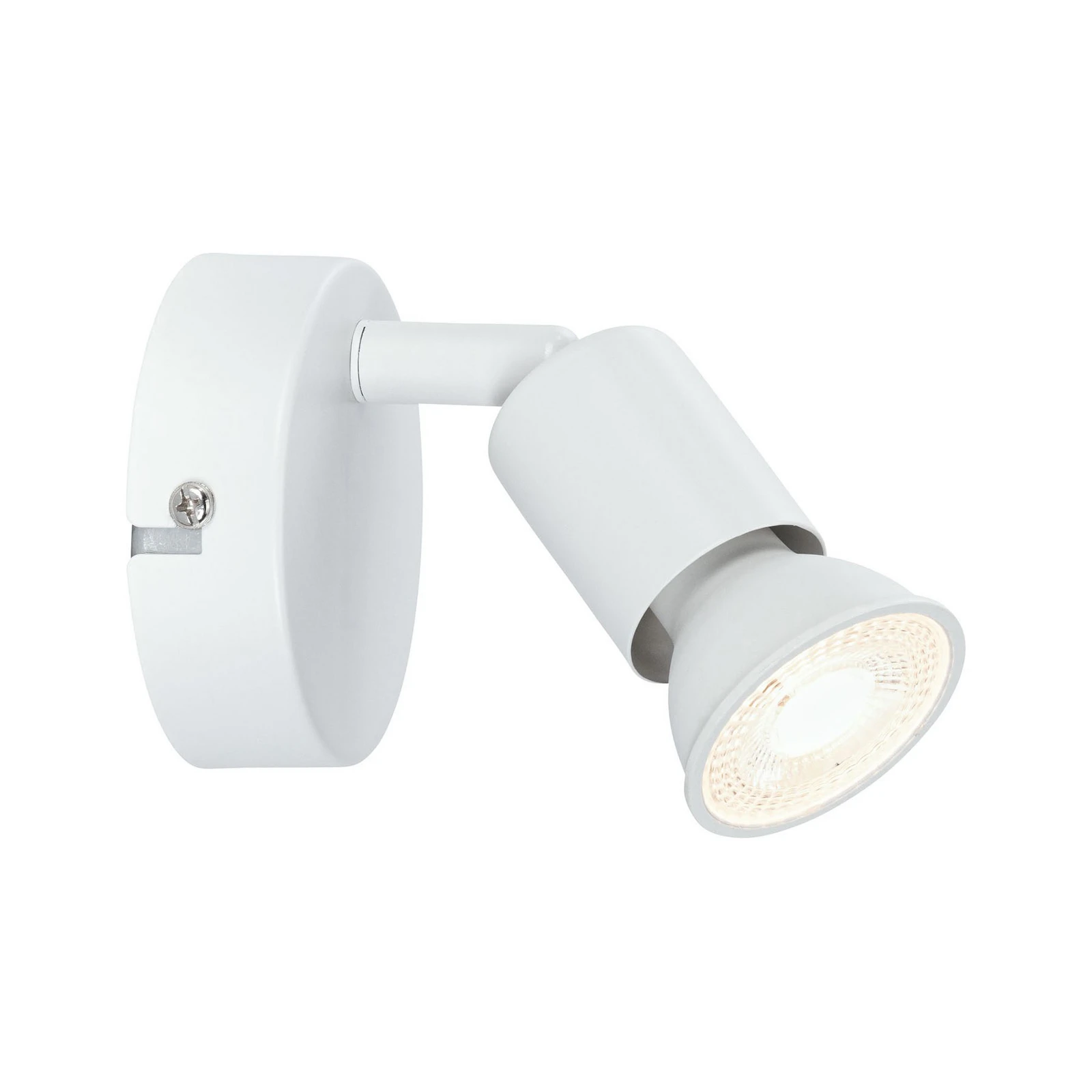 Paulmann Carolina wall spotlight, white, 1-bulb