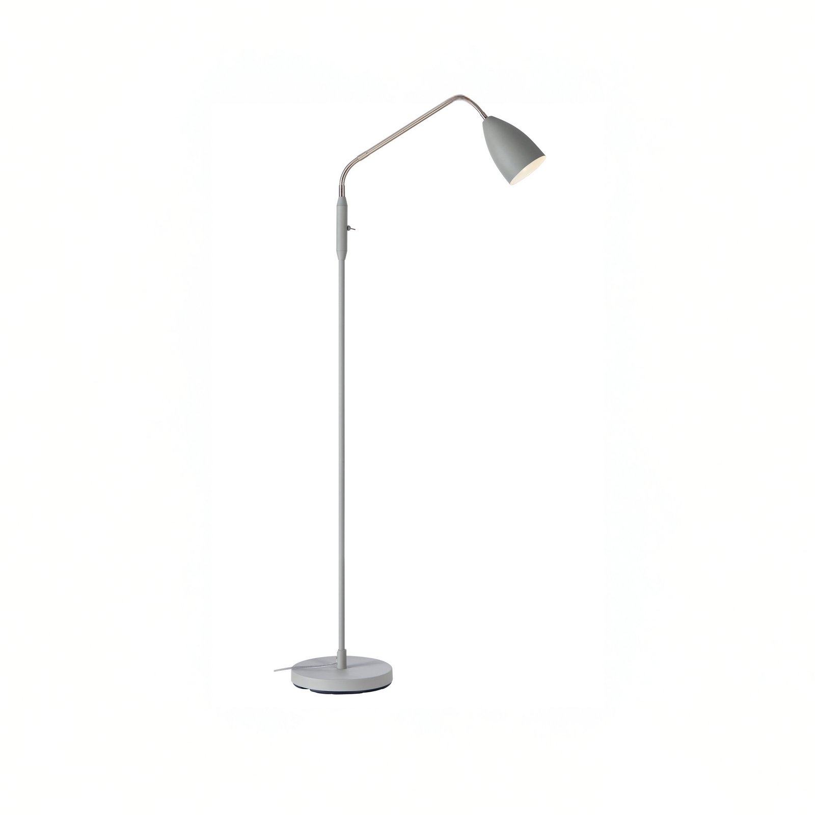 Markslöjd LED stojací lampa Patro, šedá, kov, stmívatelná