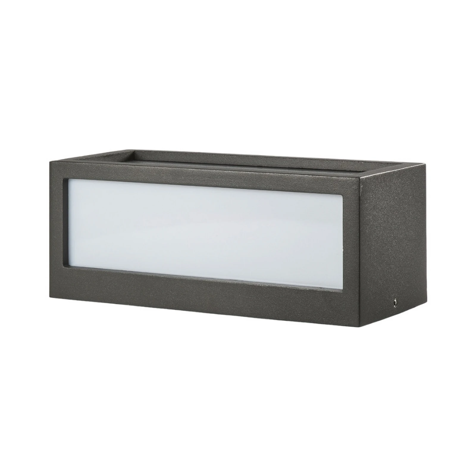 Candeeiro de parede exterior Lucande Tame, antracite, metal, 25 cm