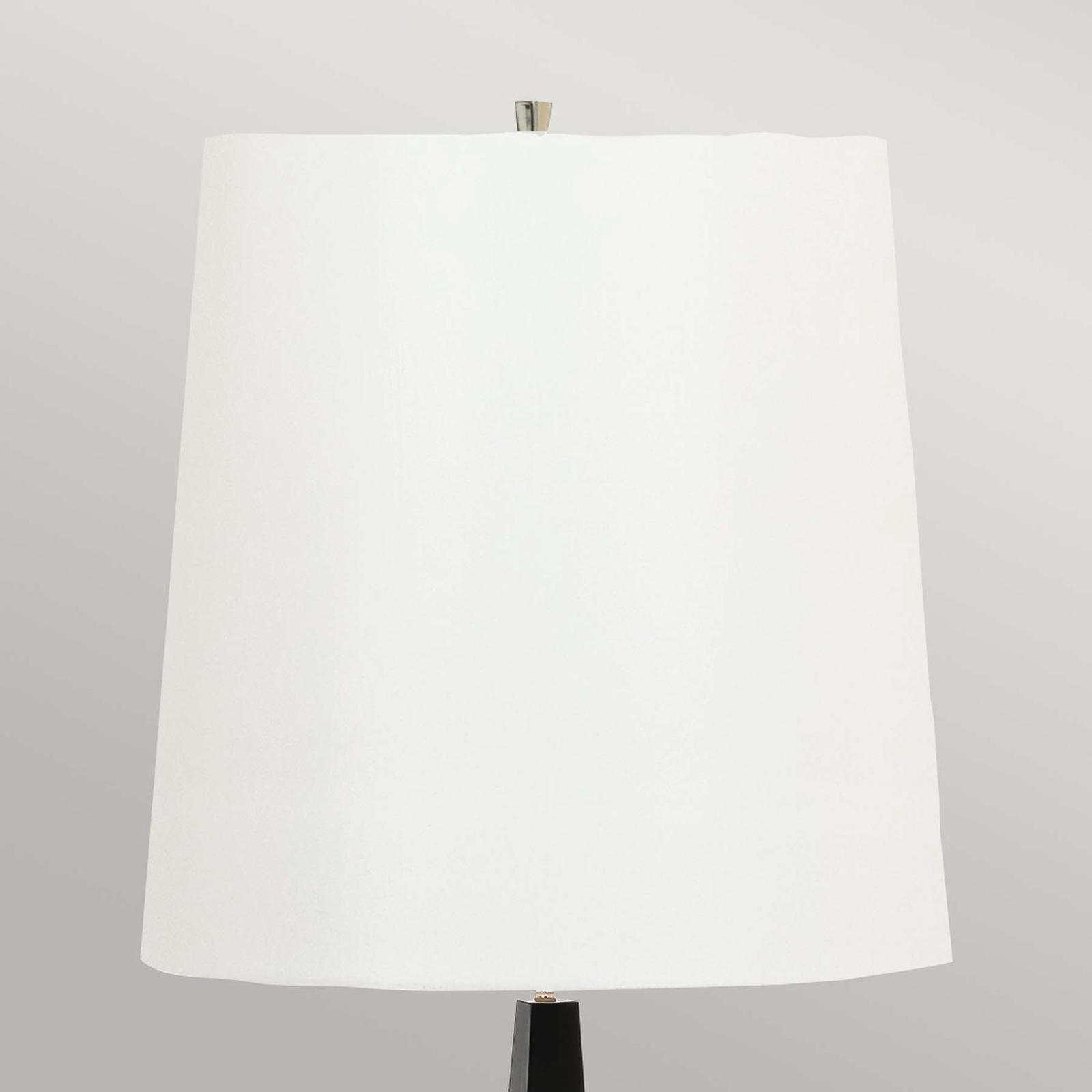 Lampa stojąca Ascent, czarna, biały klosz