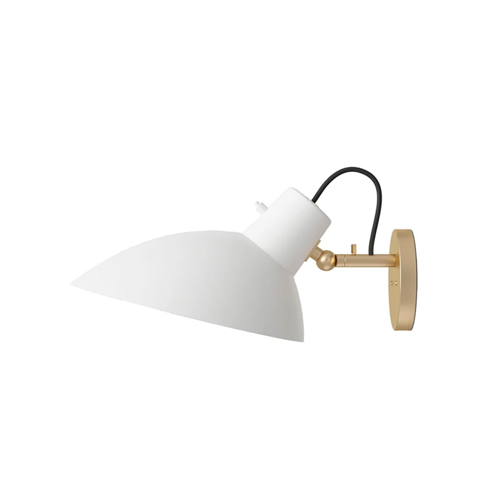 VV Cinquanta Vägglampa Brass/White w/Switch - Astep