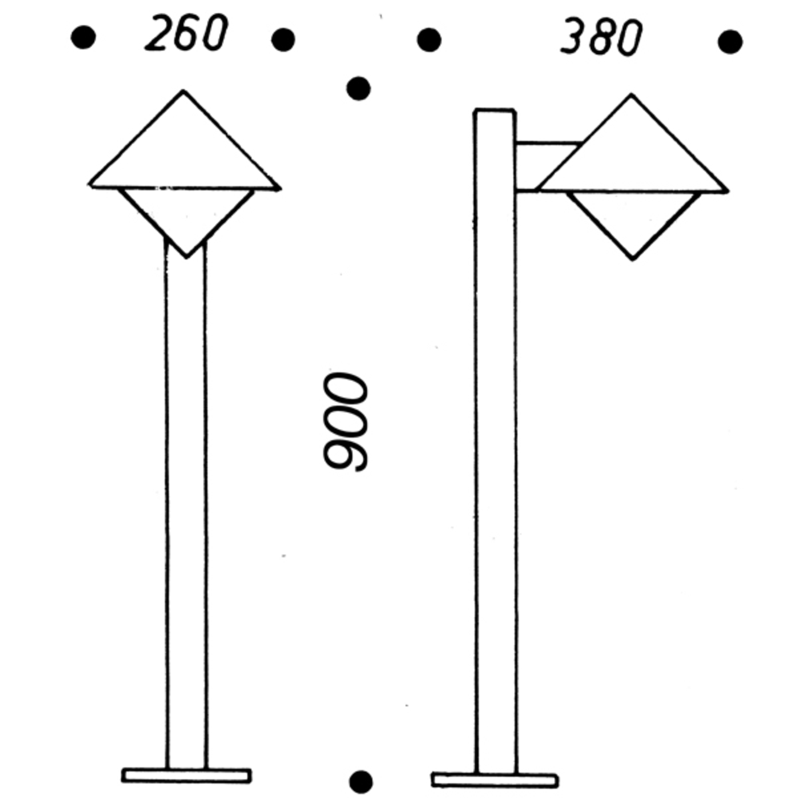 Moderne tuinpadverlichting 202 S