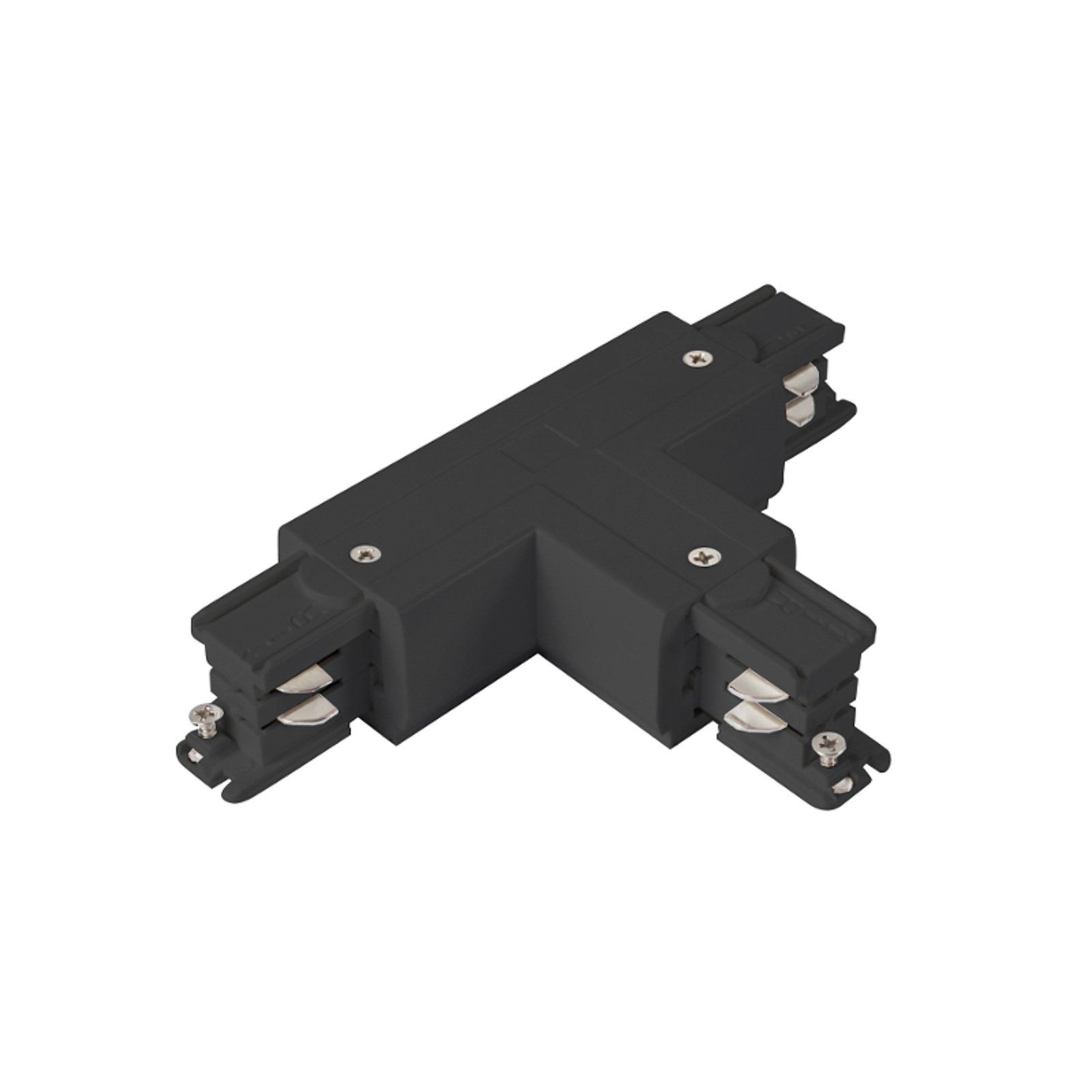 Arcchio T-connector, earth outside left, black