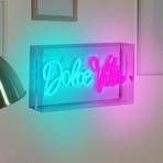 Applique a LED Dolce Vita, trasparente, 30x15 cm, plastica USB RGB