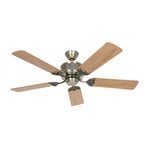 Ventilador de techo ECO ELEMENTS, roble/latón, 132 cm - CasaFan