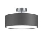Hotel ceiling light with fabric shade