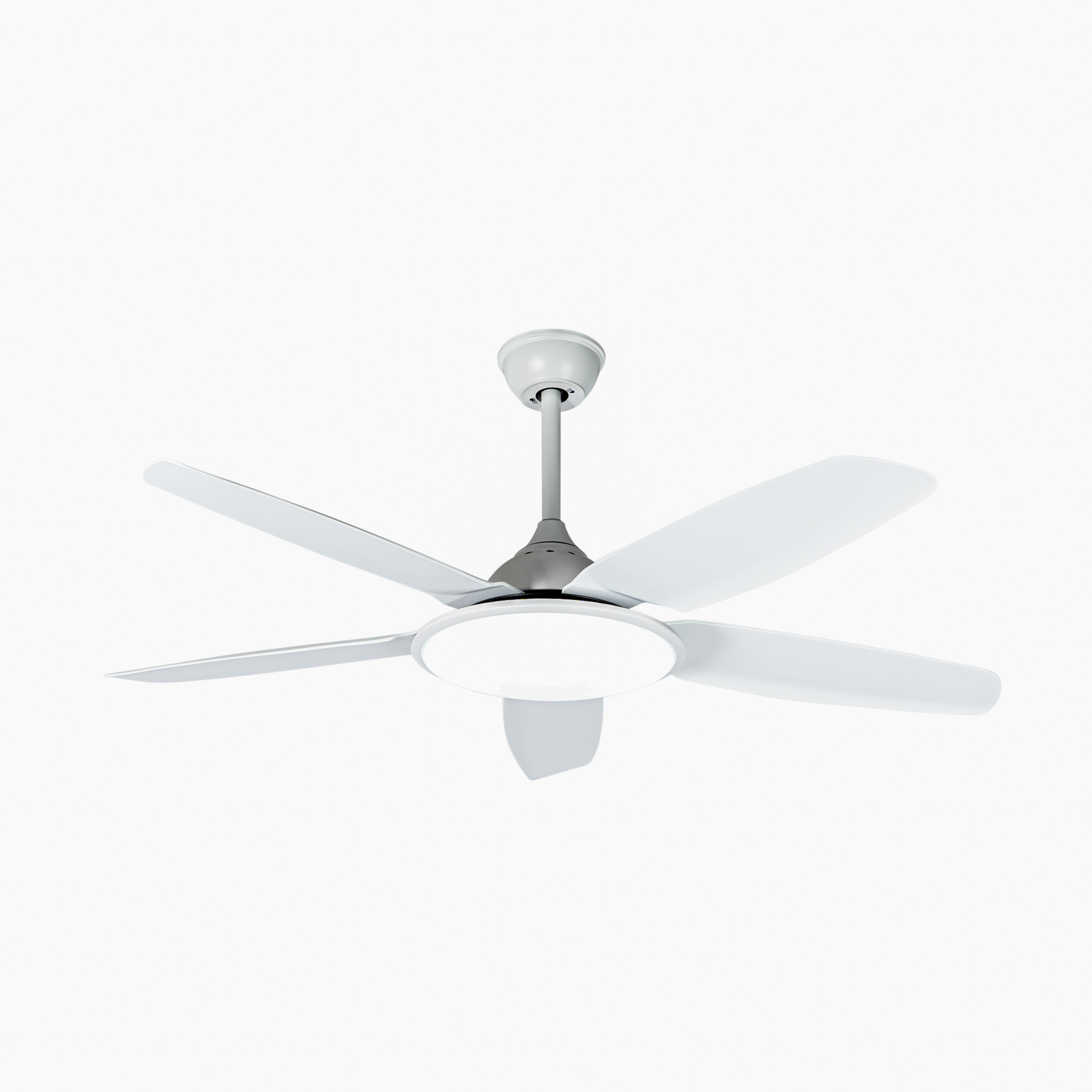 Divian LED-Deckenventilator, weiß, DC, leise, CCT - Lucande
