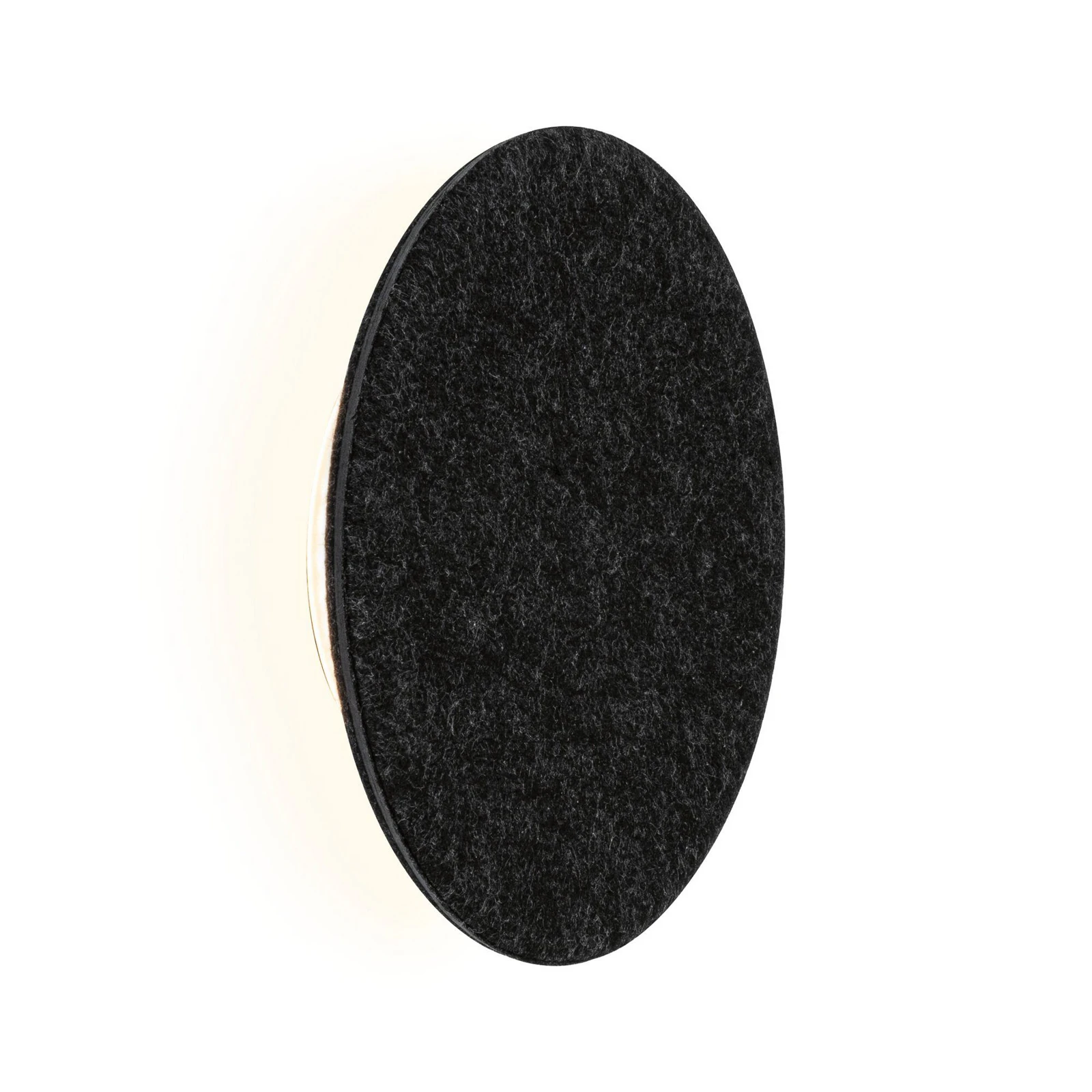 Paulmann LED wandlamp Tulga, Ø 20 cm, antraciet, vilt