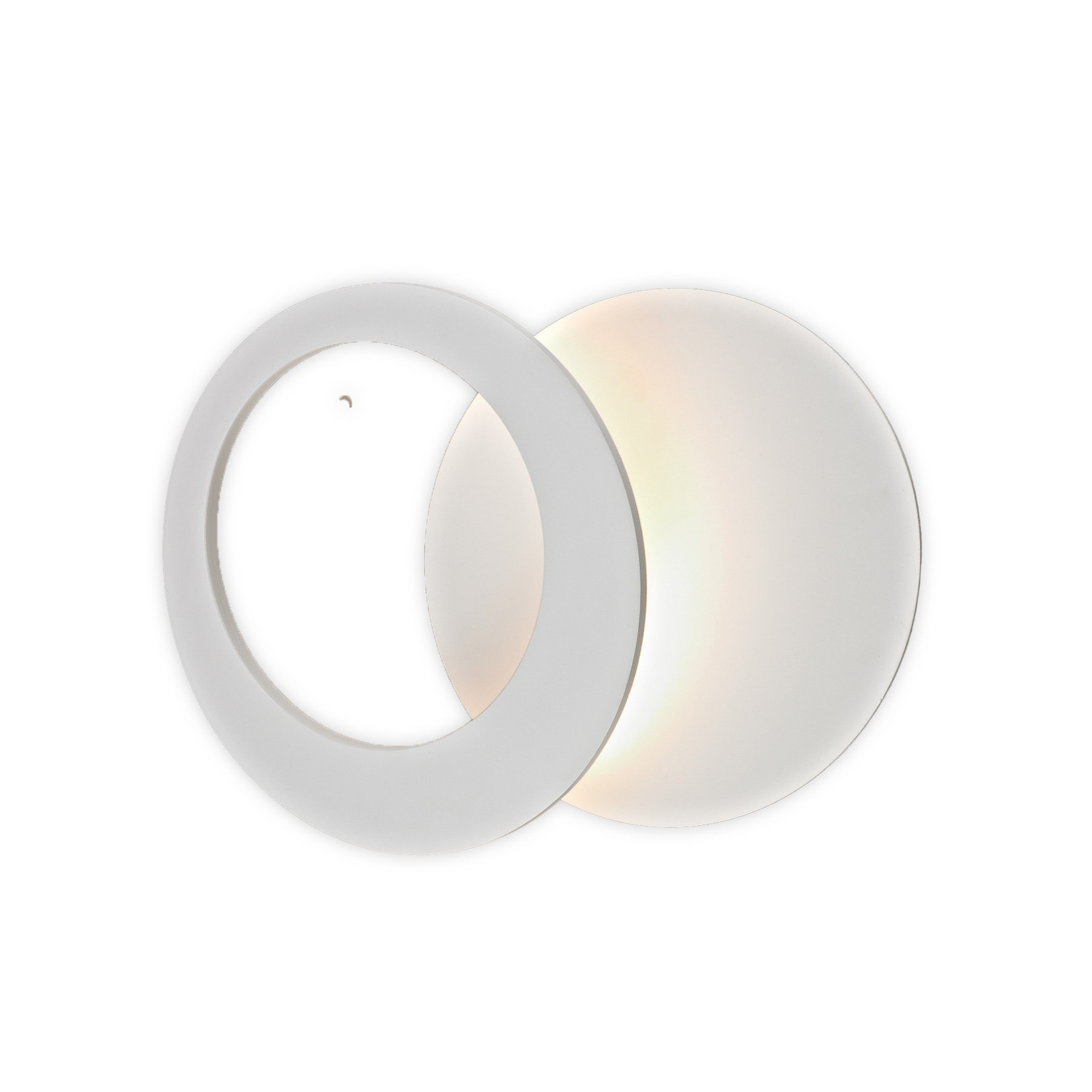 Mantra Iluminación Toronto LED zidna svjetiljka, bijela, Ø 22 cm, aluminij, podesiva - Dnevni boravak/blagovaonica - bijela mat