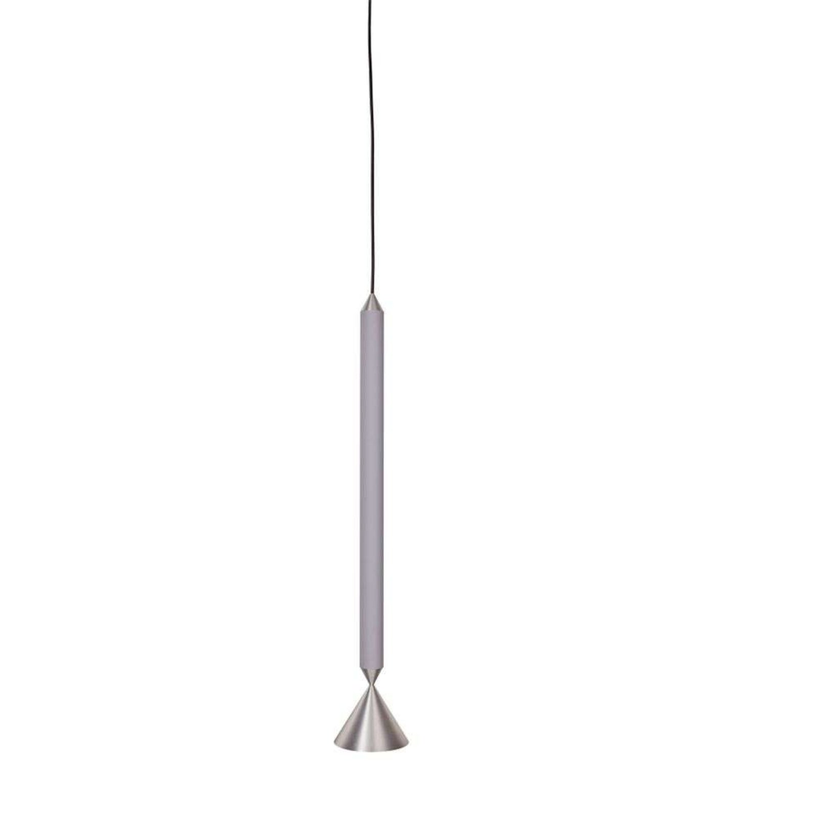 Apollo 59 Lustră Pendul Light Grey/Polished Aluminium - Pholc