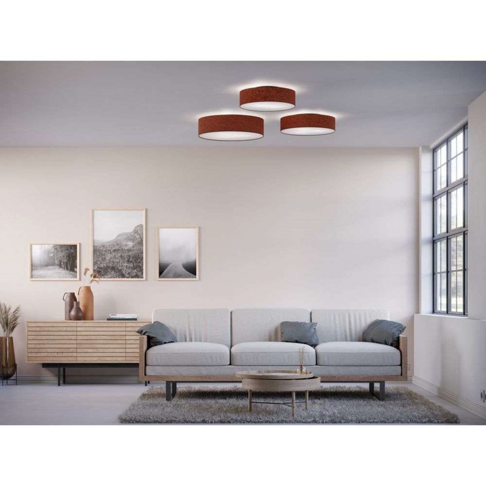 Soft Plafond &Oslash;60 Rust Wool Belid - Vardagsrum - Tyg / textil
