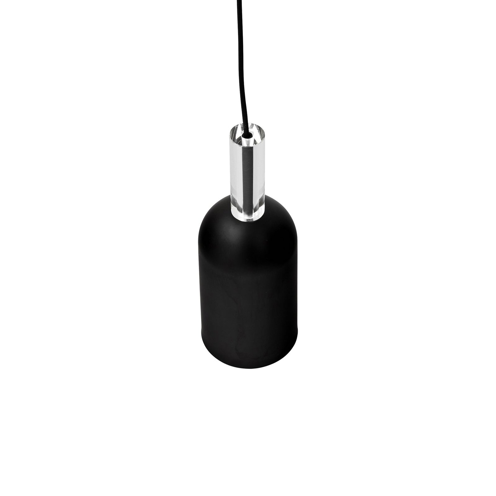 AYTM Luceo lámpara colgante, cilindro, negro, Ø 12 cm