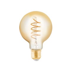 Żarówka globe kulista LED E27 4W bursztynowa Ø 8 cm