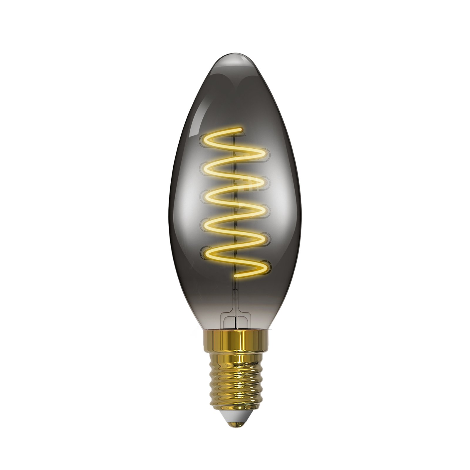 Ampoule bougie LED Arcchio, E14, 4,9 W, gris fumé, 1800 K