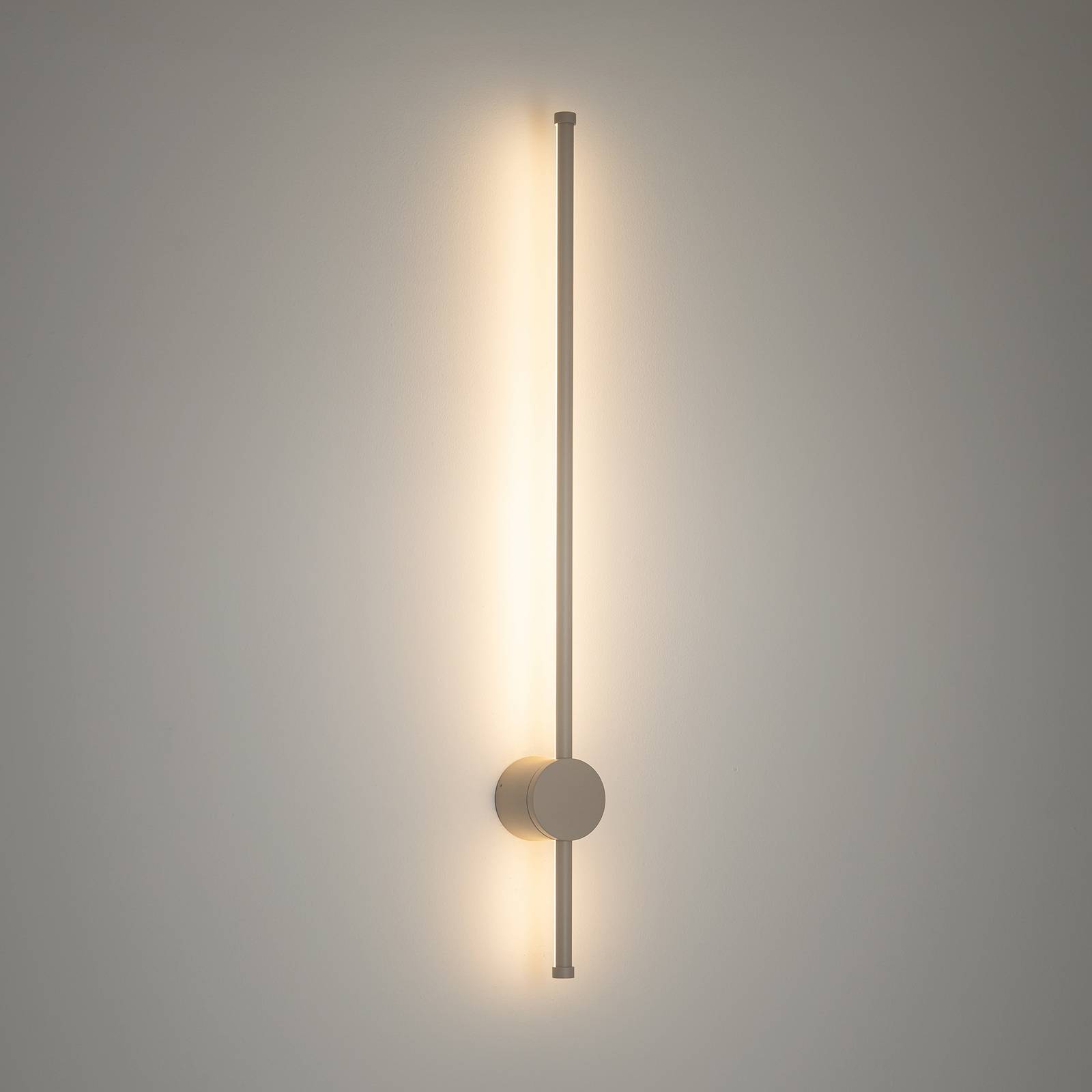 LED-Wandleuchte Orla M, sand, Aluminium, Höhe 97 cm günstig online kaufen