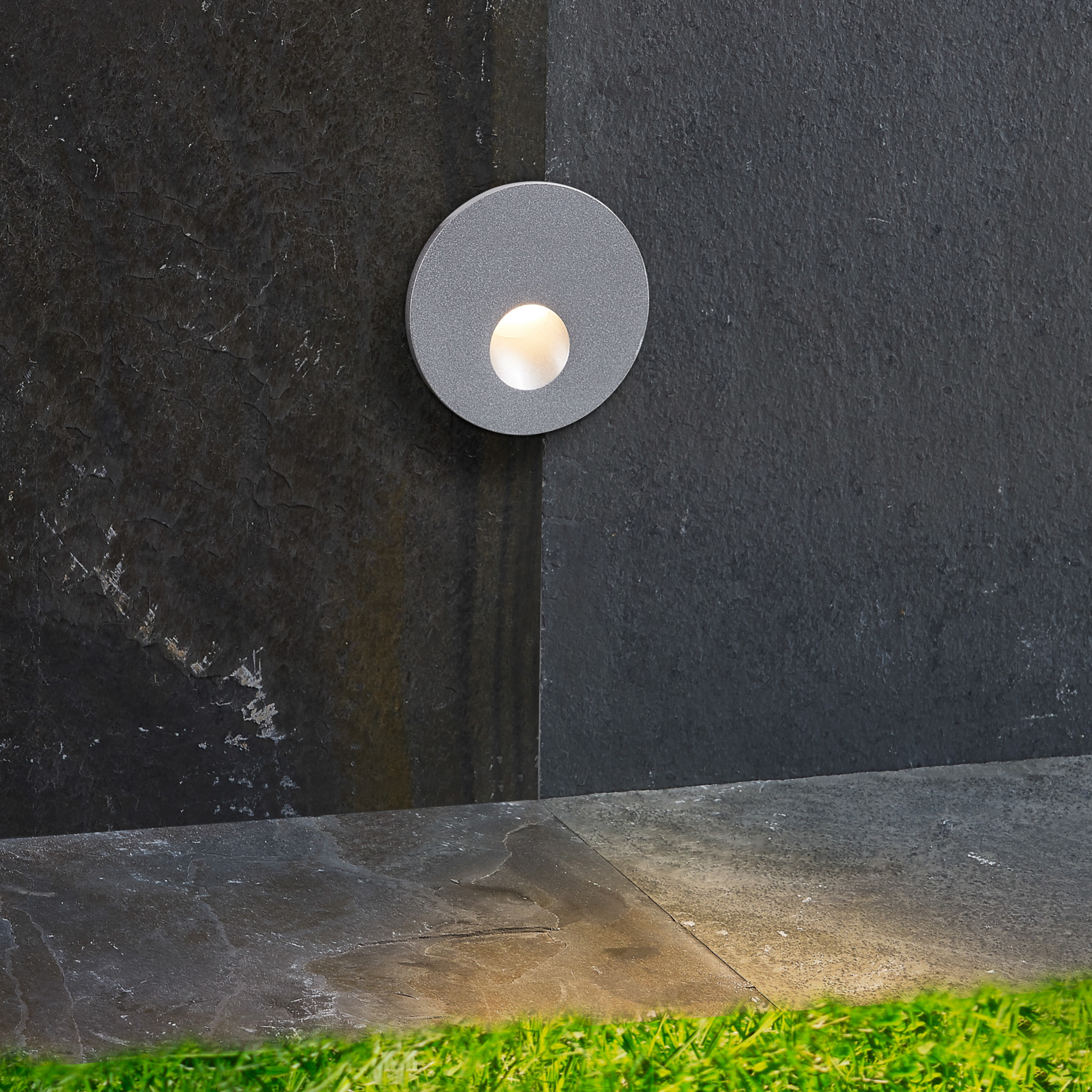 Arcchio LED-es süllyesztett lámpa Vexi, Ø 7,5 cm, ezüst, alumínium, CCT