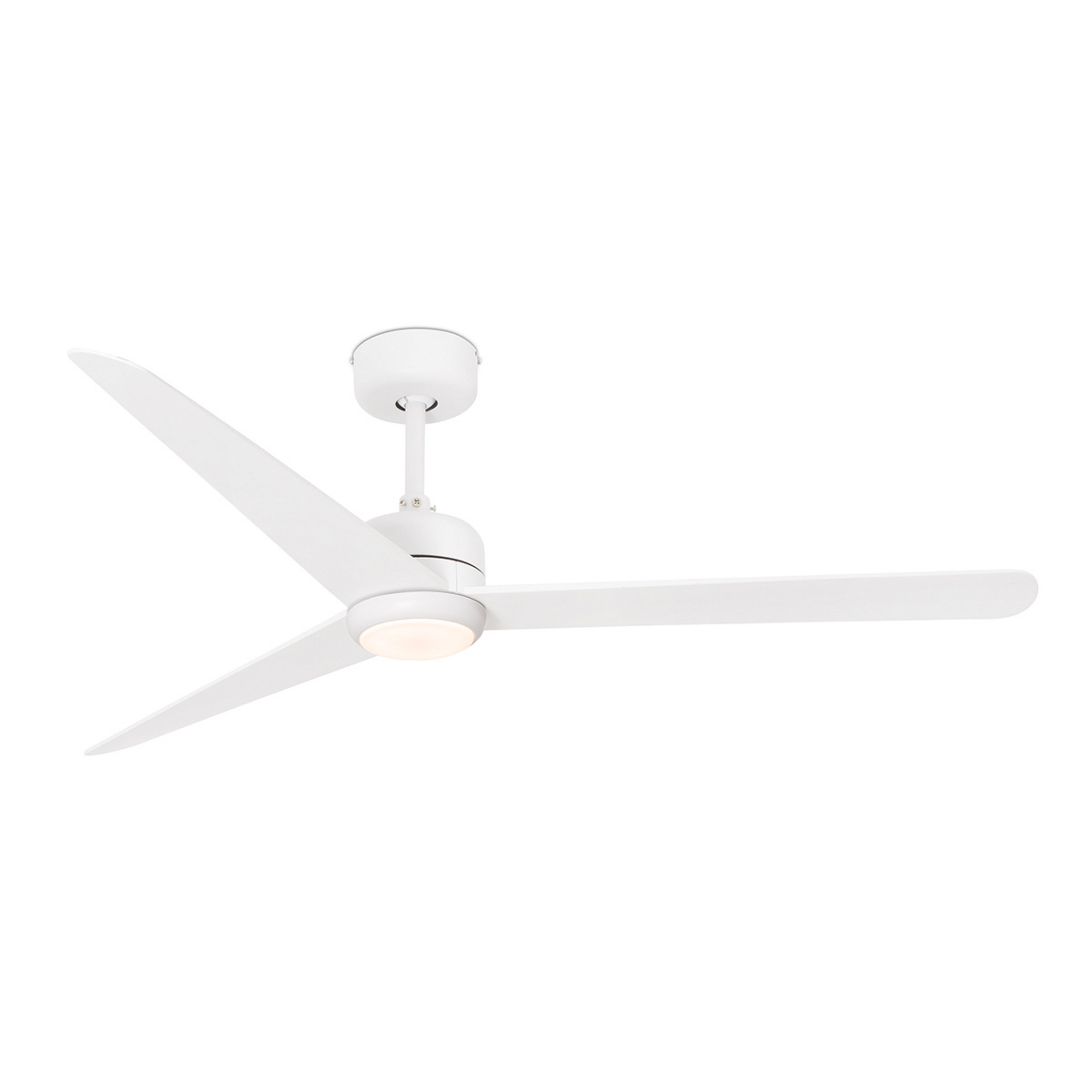 Ventilatore a pale Nu con luce LED, bianco