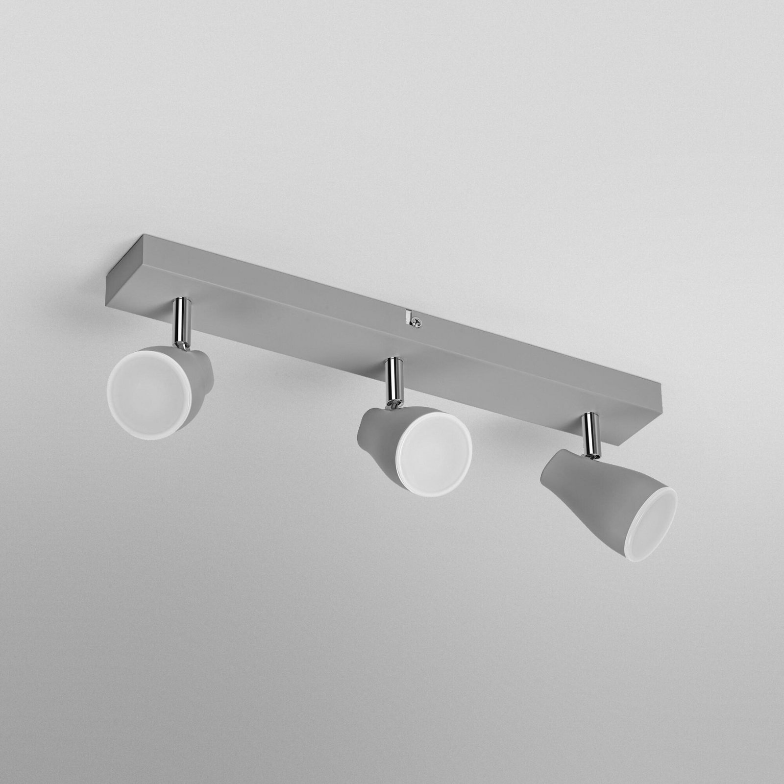 OSRAM plafondspot PEAR, grijs, 3-lamps, GU10-LED 2.700 K