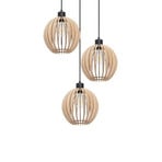 Clay Cluster Candeeiro Suspenso Black/Wood - Envostar