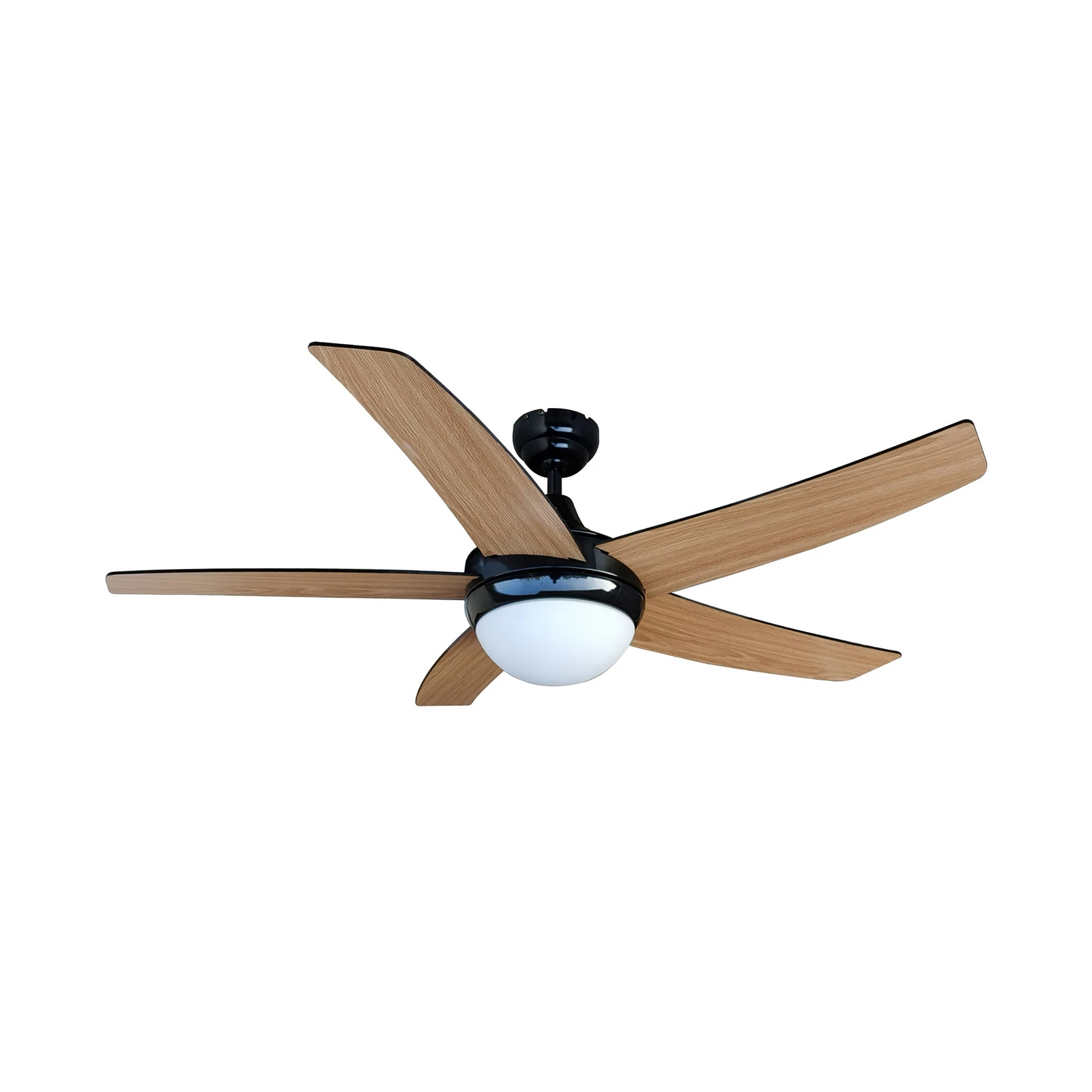 Lindby mennyezeti ventilátor világítással Auraya, csendes, fekete