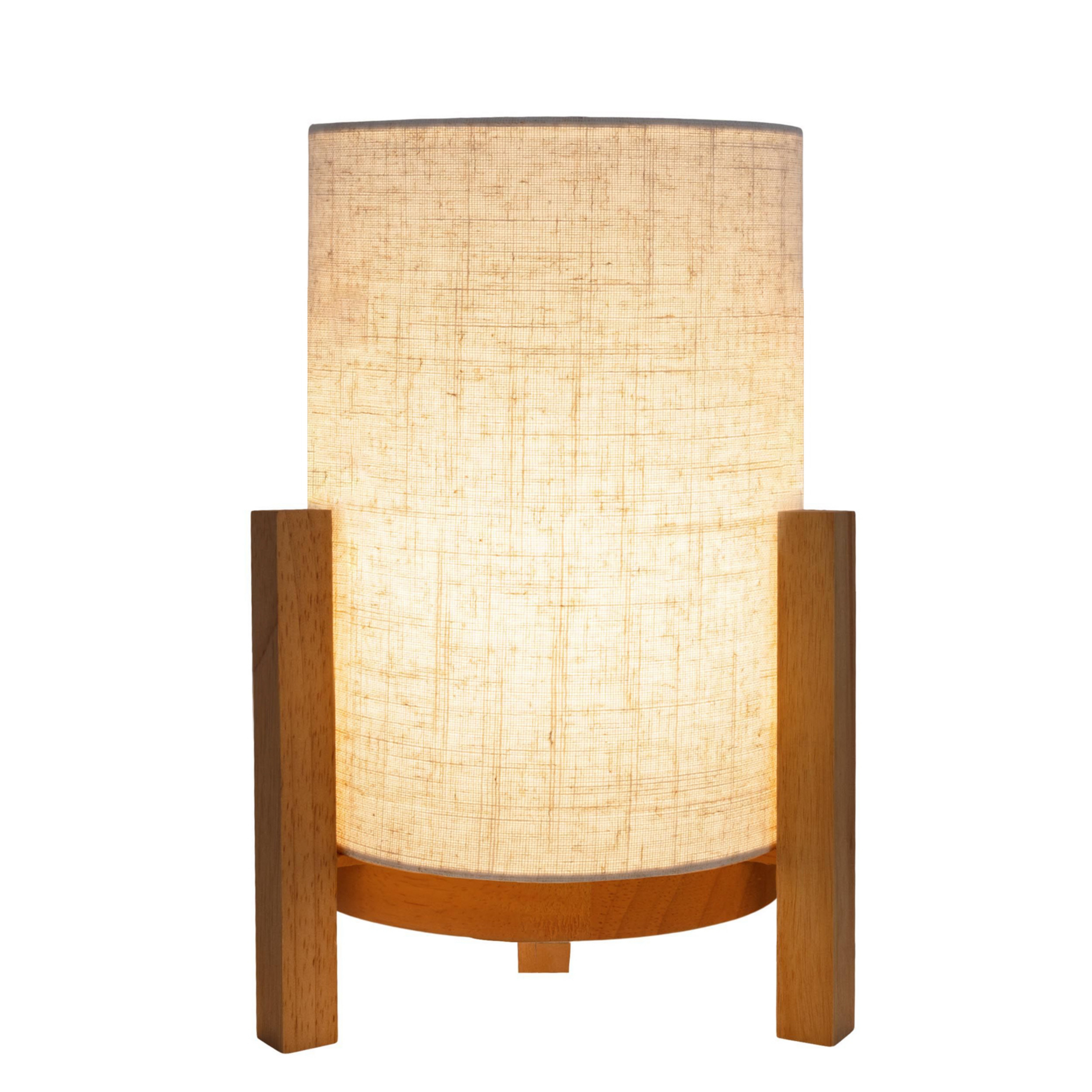Madita LED asztali lámpa, magasság 32 cm, natúr/vászon