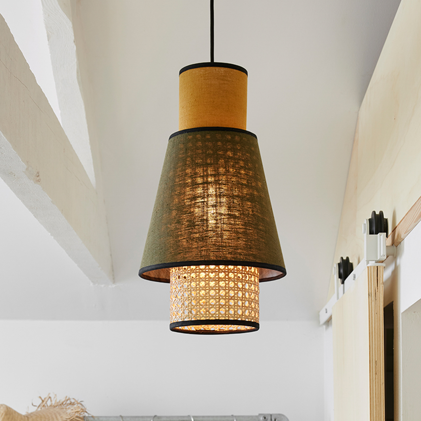 Singapour XS Hängeleuchte khaki/curry - MARKET SET Singapour XS Hängeleuchte khaki/curry - MARKET SET