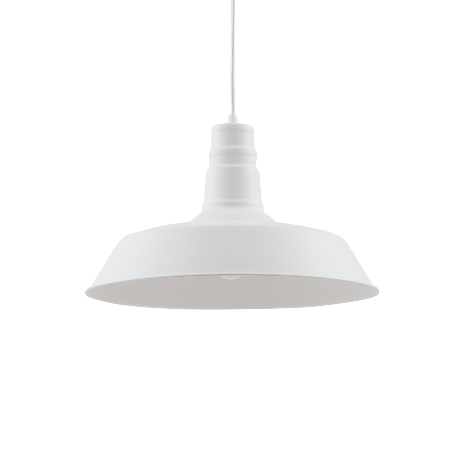 Lampada a sospensione Lindby Laylan, bianco, Ø 46 cm, metallo