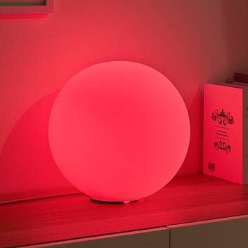 Lindby Smart LED-RGB-bordlampe Rhona, kugle