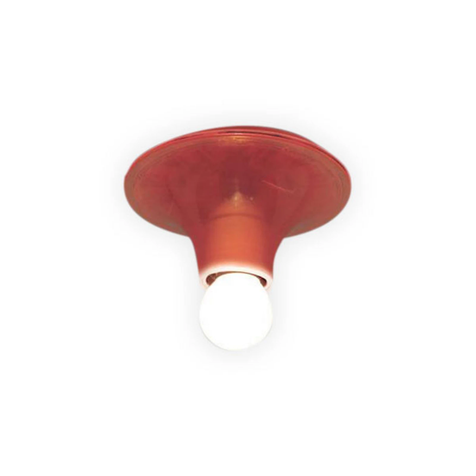 Artemide Teti designer ceiling light, transparent orange