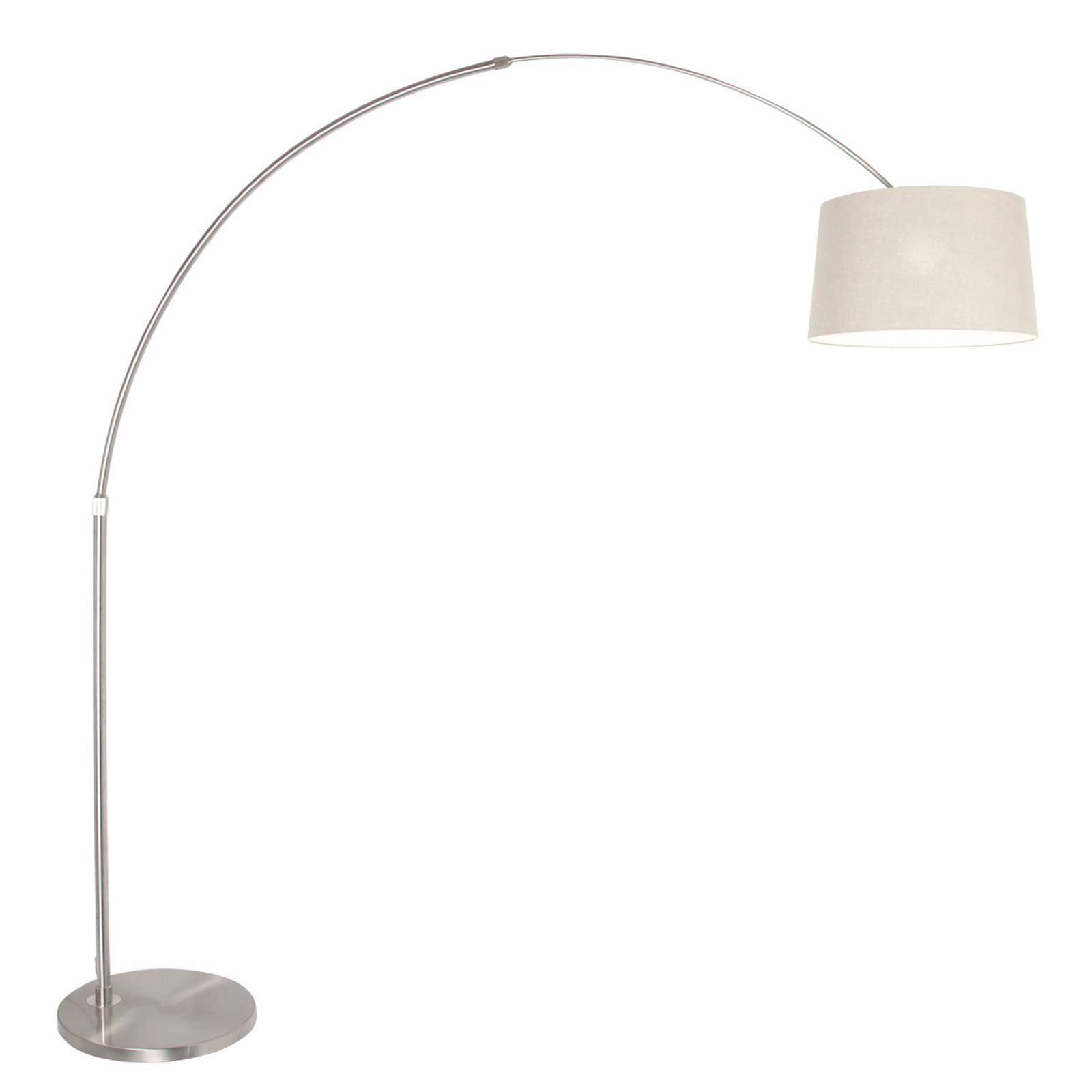 Bogen-Stehlampe Sparkled Light silber/schlamm, Höhe 240 cm
