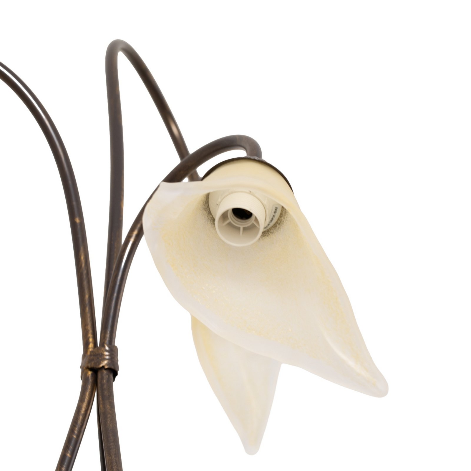 Stāvlampa Alga, 3 gaismas, dzelzs, stikls, Florentīna Stāvlampa Alga, 3 gaismas, dzelzs, stikls, Florentīna