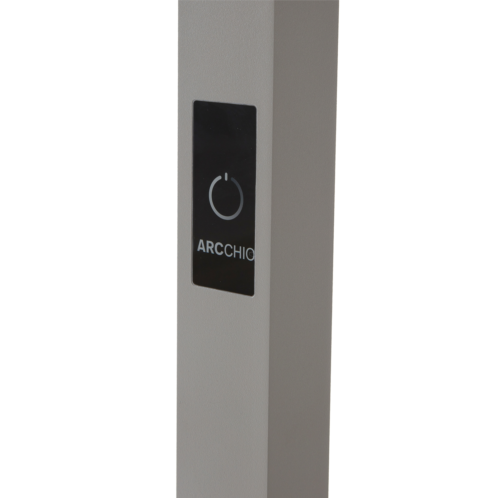 Arcchio Finix LED stojací lampa stříbrná 100W dim