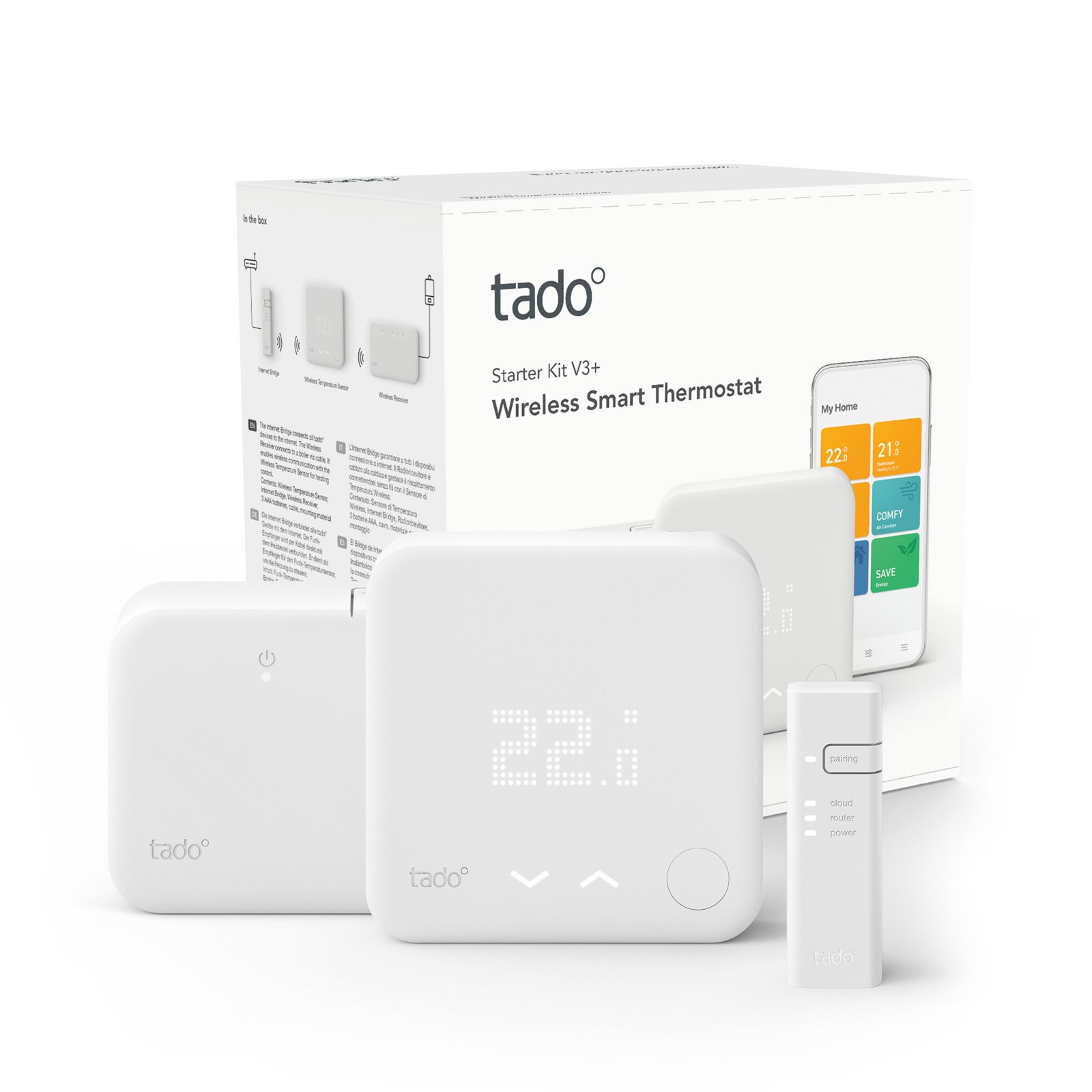 tado° Smart Thermostat Starterset V3+ met radio