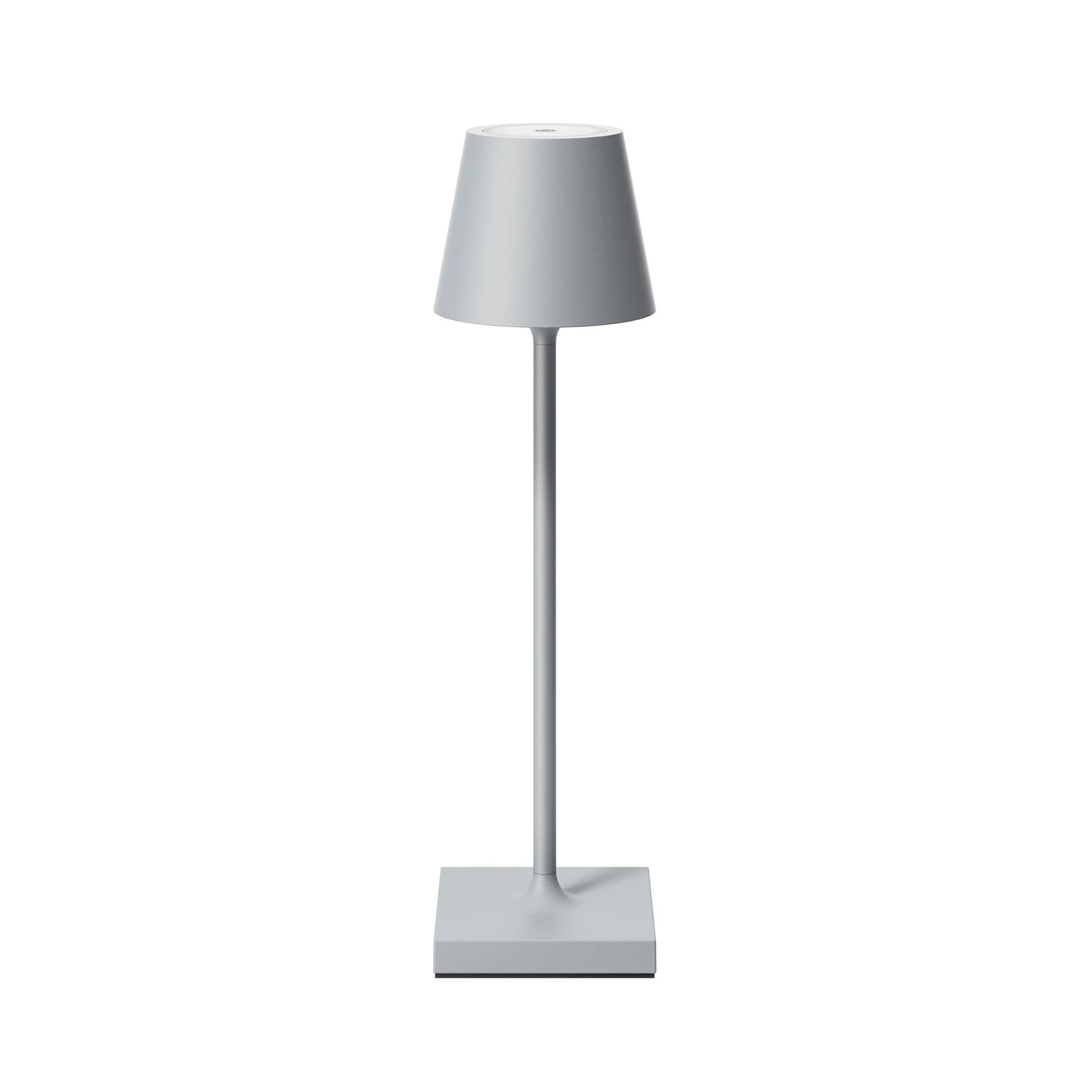 LED-accubordlamp Nuindie pocket, grijs, IP54, dimbaar