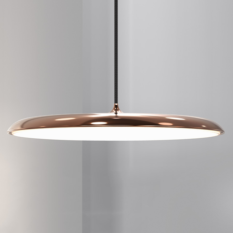 Artist 40 - flache LED-Hängeleuchte, kupfer