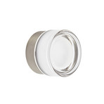 Applique a LED Somber, nichel/trasparente, 12,5 cm, IP44 - Lucande