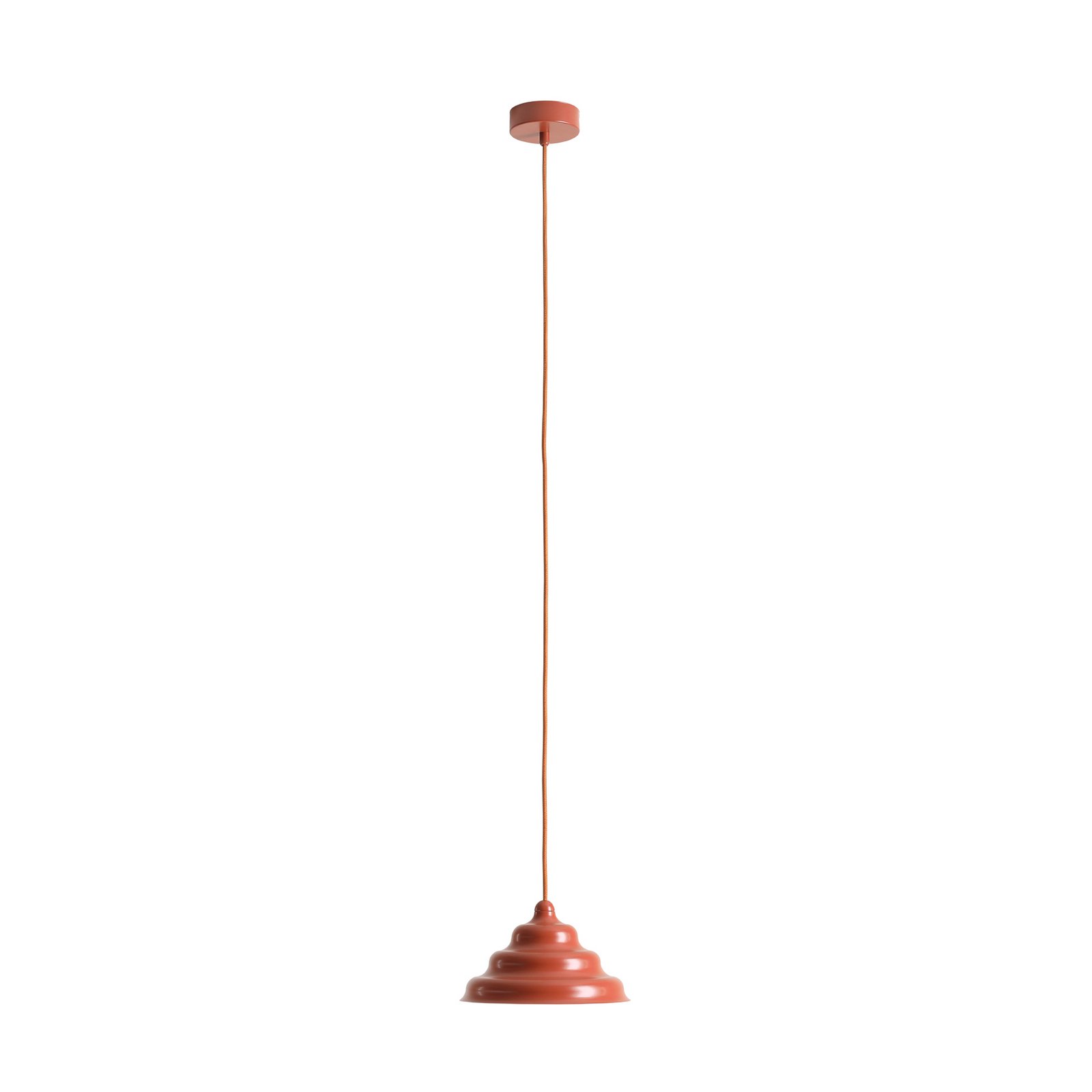 Visoka svetilka Fala, rdeča, Ø 23 cm, steklo