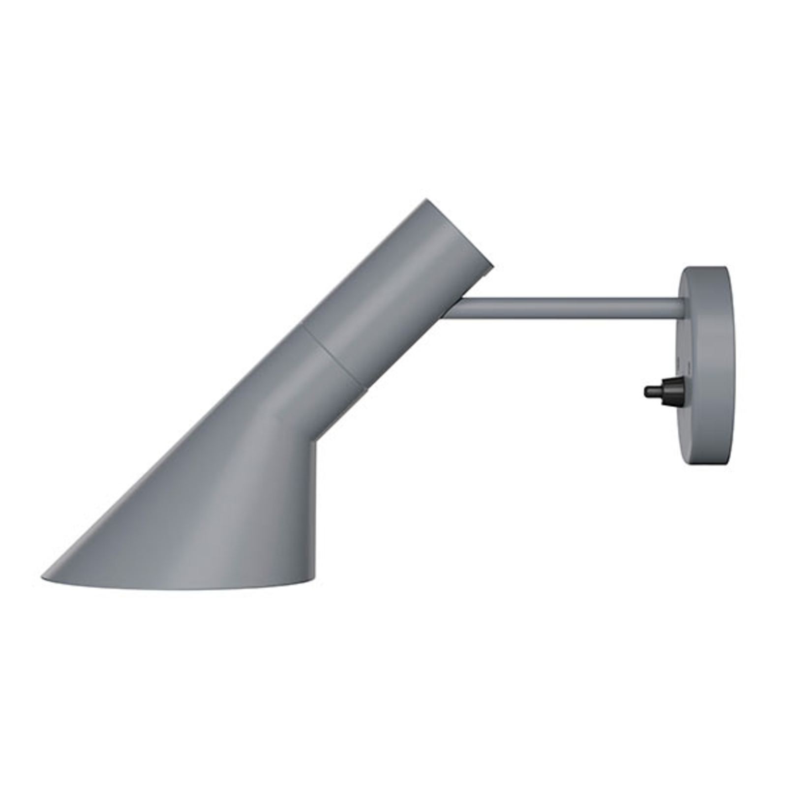 Louis Poulsen AJ - wall light, dark grey, for Living / Dining Room, steel, E14, 20 W, energy efficiency: A++, H: 18 cm