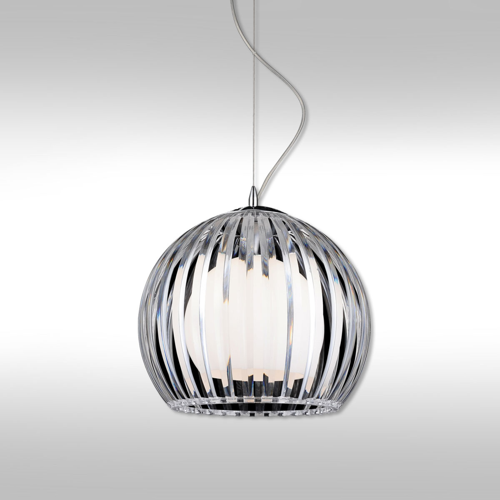 Transparante hanglamp Mandina - 20 cm